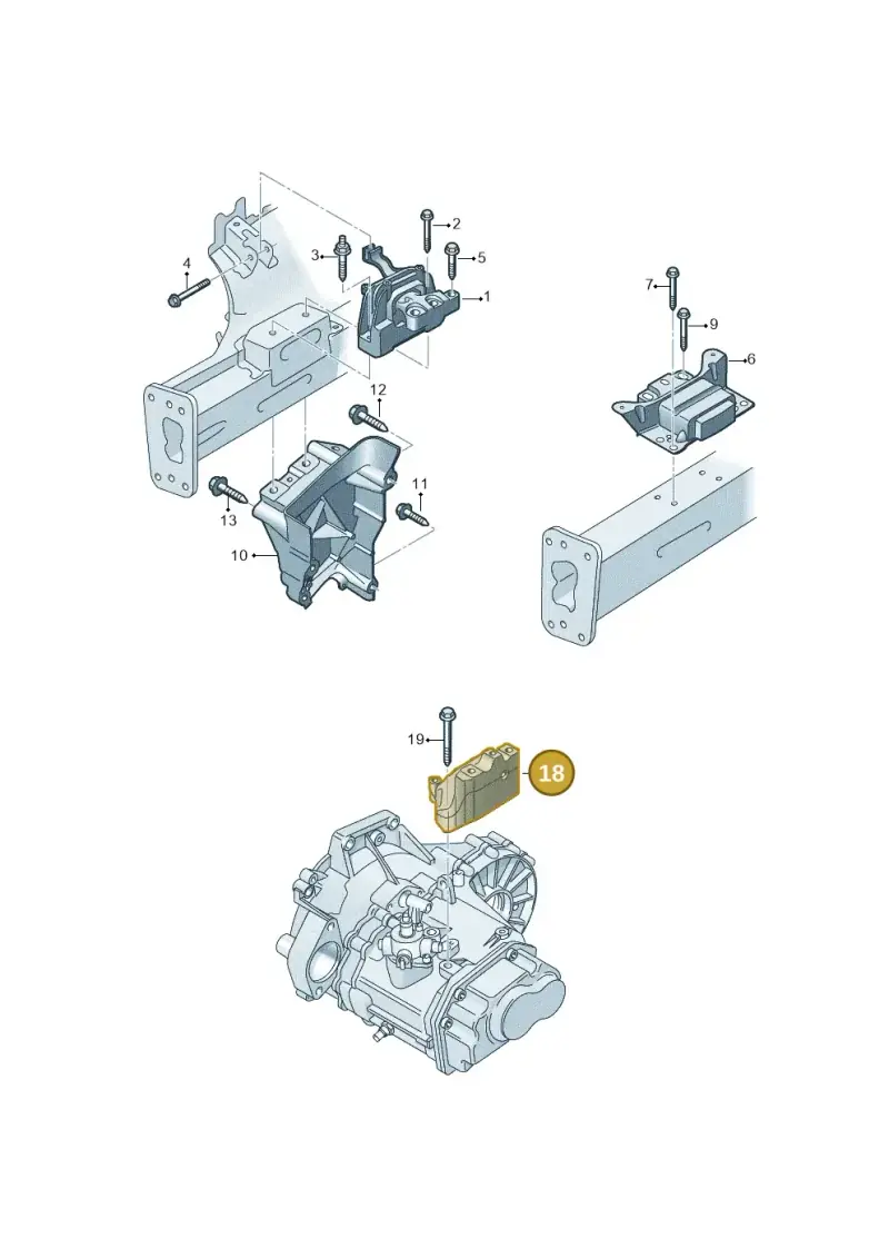 5Q0199117A — Skoda Octavia (2017-2020) diagram 805199027, position 18
