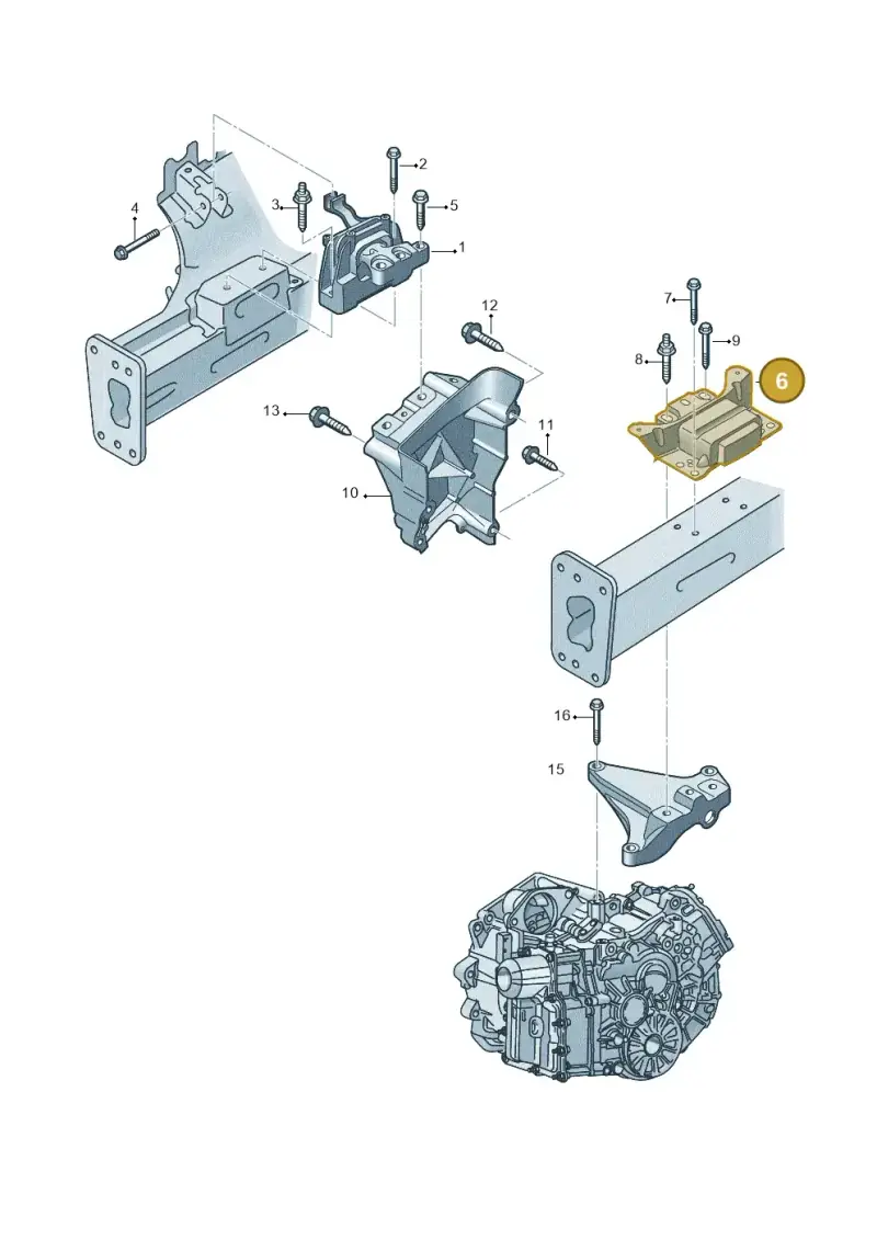 5Q0199555BD — Skoda Octavia (2017-2020) diagram 746199350, position 6