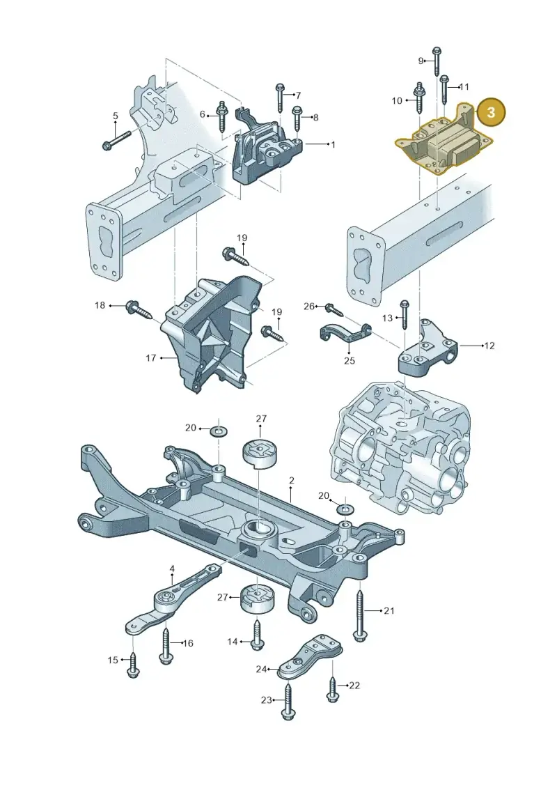5Q0199555S — Skoda Octavia (2012-2017) diagram 753199050, position 3