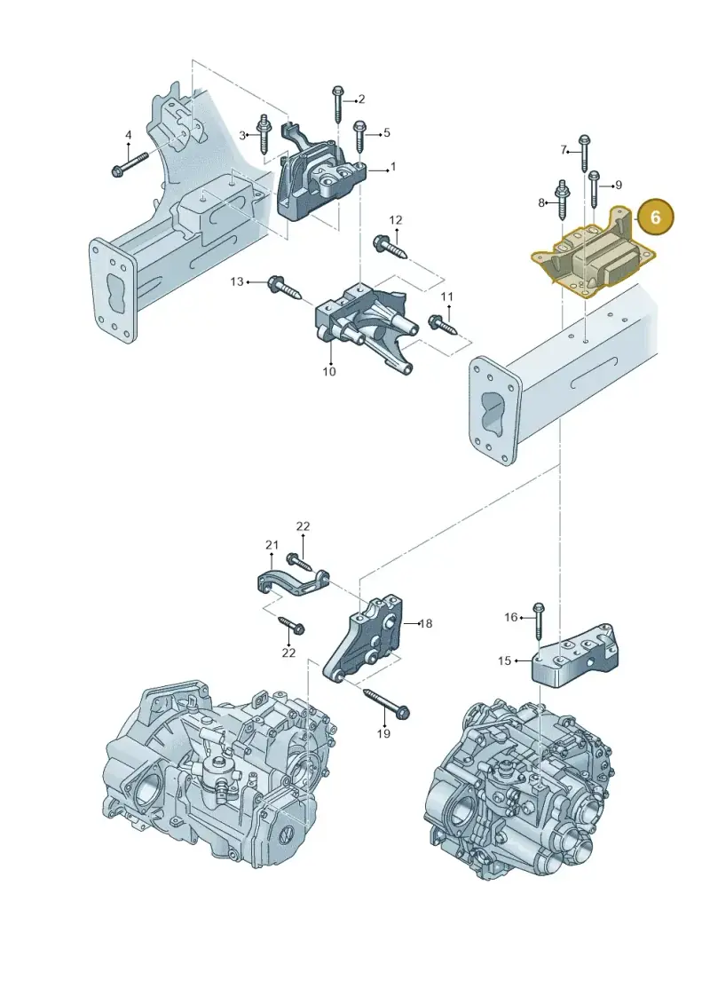 5Q0199555S — Skoda Octavia (2017-2020) diagram 746199650, position 6