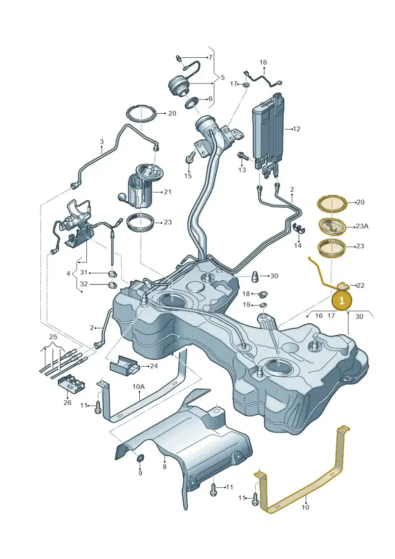 5Q0201055BS — Skoda Karoq (2017-2022) diagram 746201400, position 1