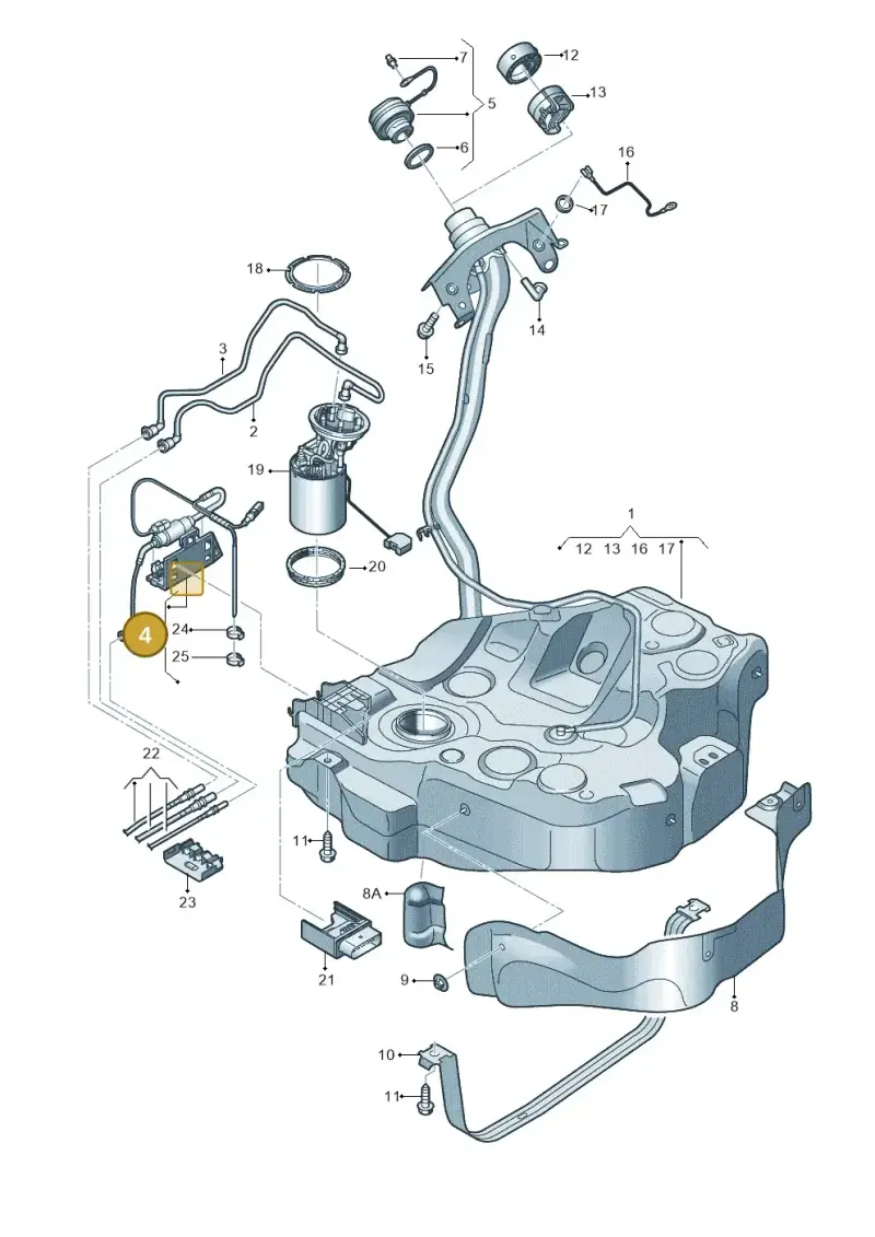 5Q0201607AC — Skoda Octavia (2019-2024) diagram 585201075, position 4