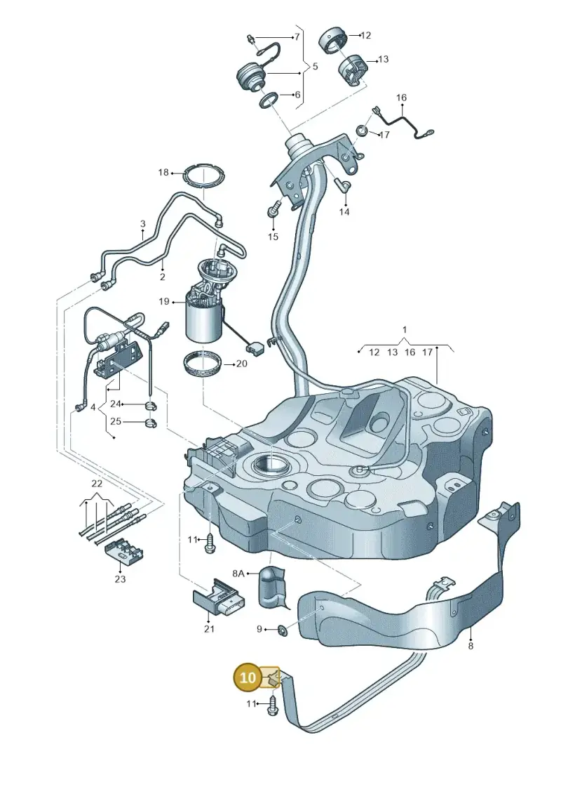 5Q0201656G — Skoda Octavia (2019-2024) diagram 585201075, position 10