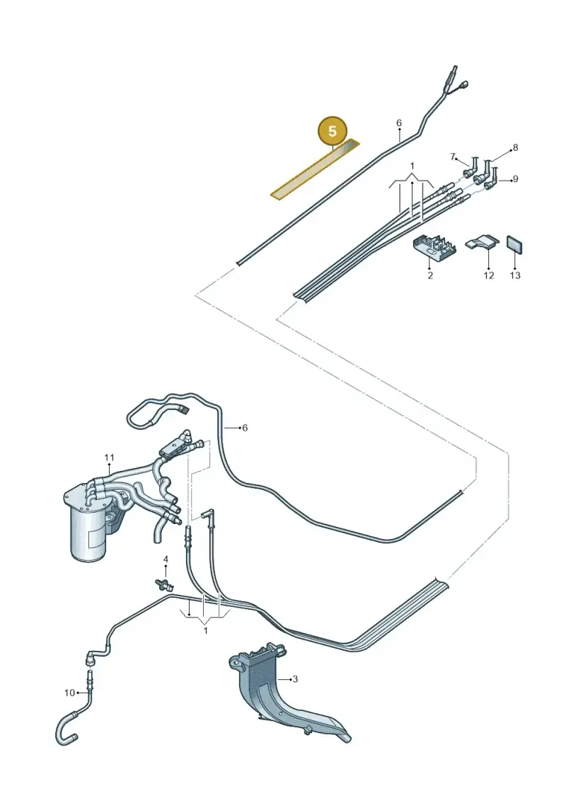 5Q0201738 — Skoda Karoq (2017-2022) diagram 834201025, position 5