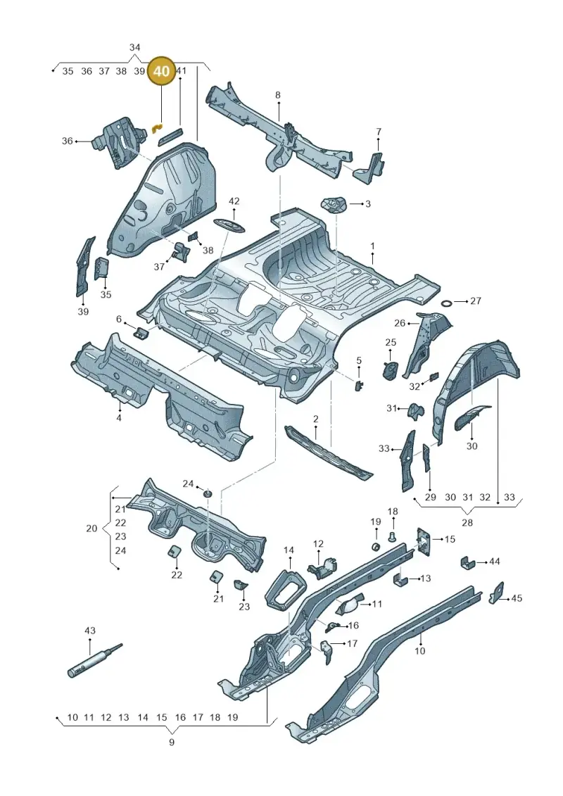 5Q0201827 — Skoda Karoq (2017-2022) diagram 834803010, position 40