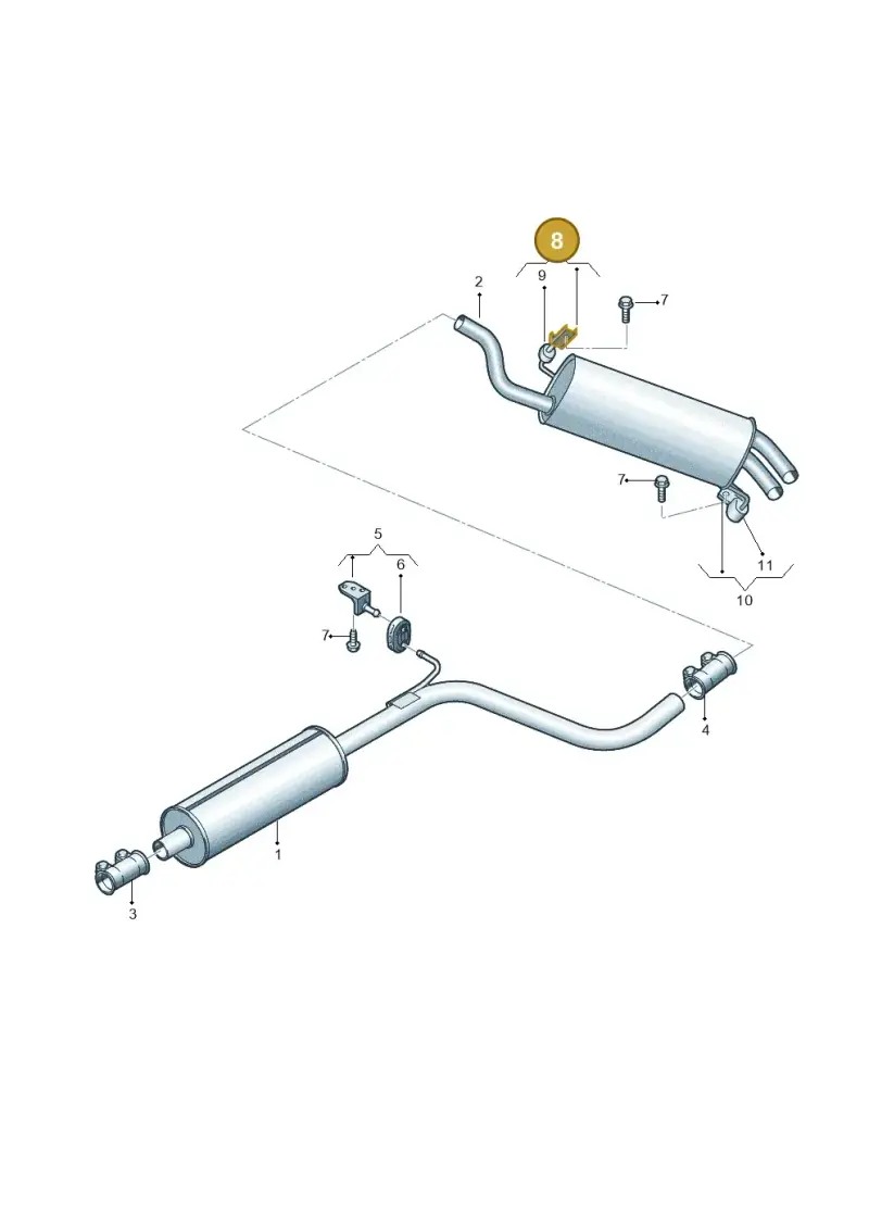 5Q0253144K — Skoda Octavia (2019-2024) diagram 585253220, position 8