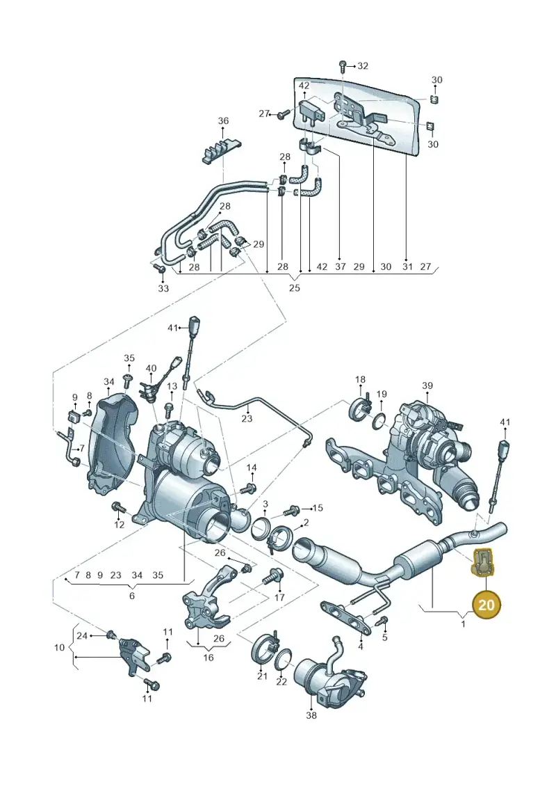 5Q0253692B — Skoda Kamiq (2019-) diagram 837253500, position 20