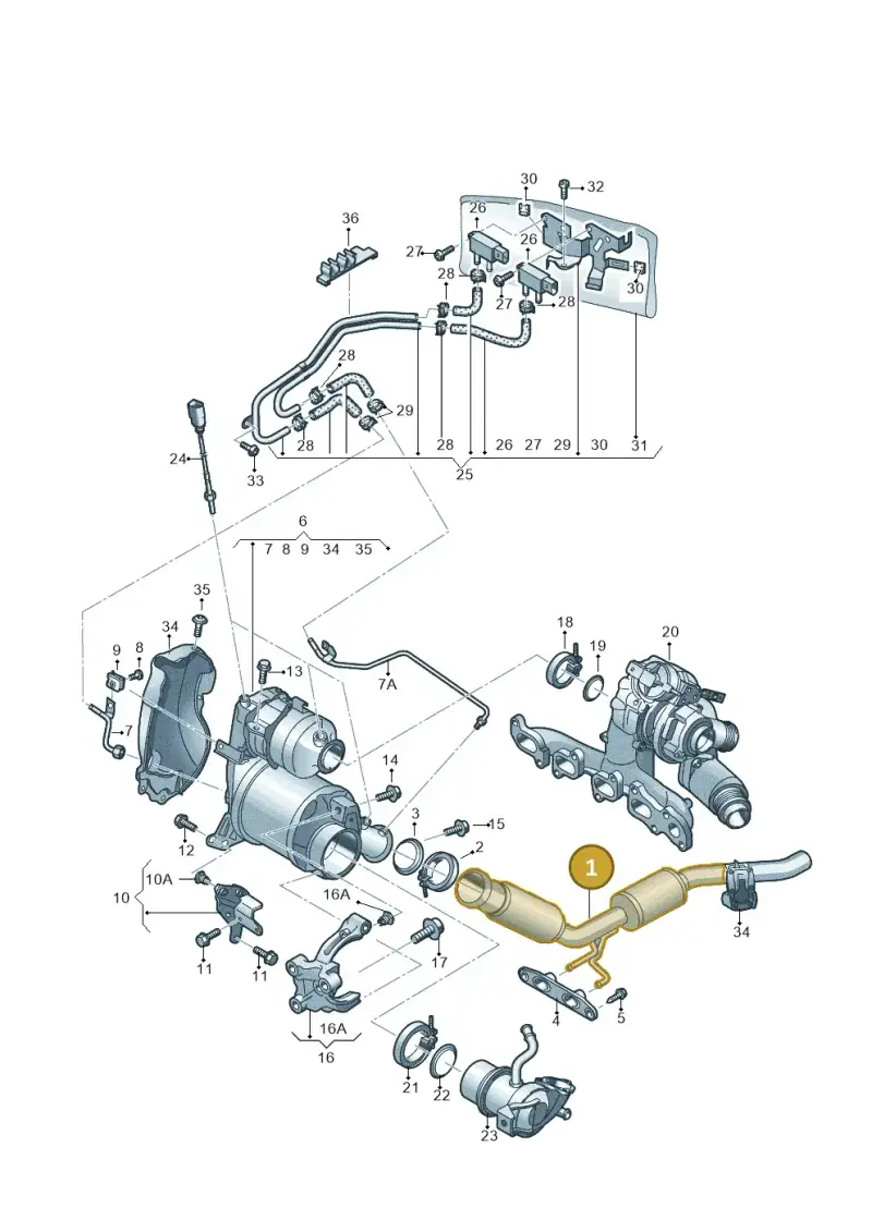 5Q0254301X — Skoda Karoq (2017-2022) diagram 834253030, position 1
