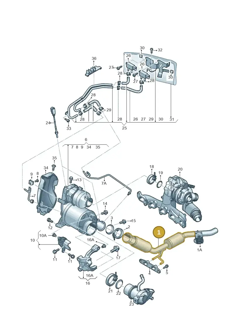 5Q0254301X — Skoda Superb Combi (2015-2024) diagram 851253040, position 1