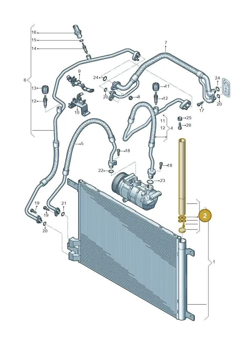 5Q0298403A — Skoda Karoq (2017-2022) diagram 745260400, position 2