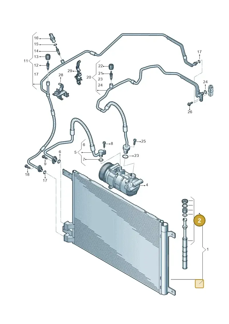 5Q0298403A — Skoda Kamiq (2019-) diagram 837260400, position 2