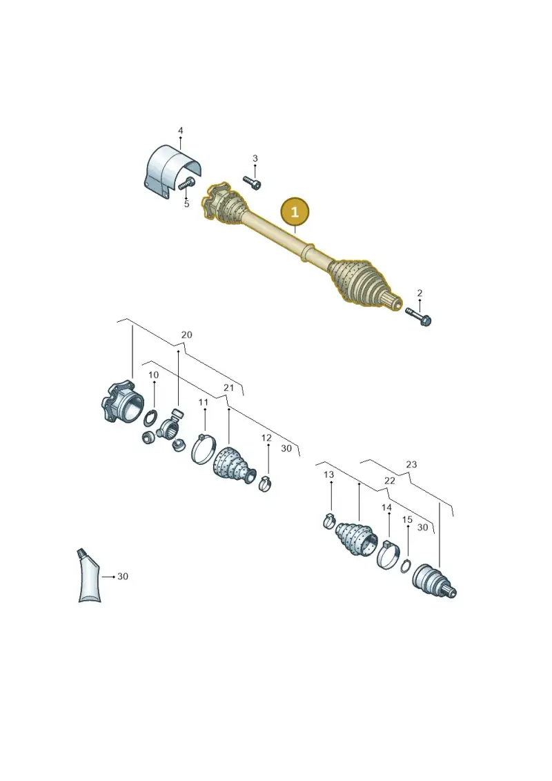 5Q0407271DB — Skoda Octavia (2017-2020) diagram 625407640, position 1