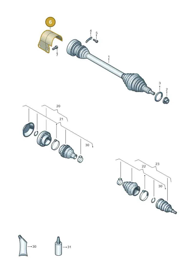 5Q0407721C — Skoda Kamiq (2019-) diagram 837407440, position 6