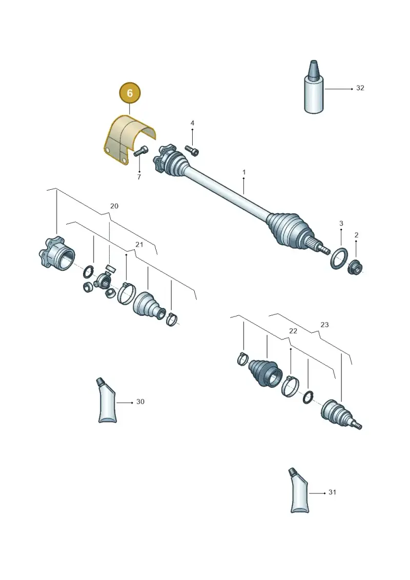 5Q0407721D — Skoda Kamiq (2019-) diagram 581407022, position 6