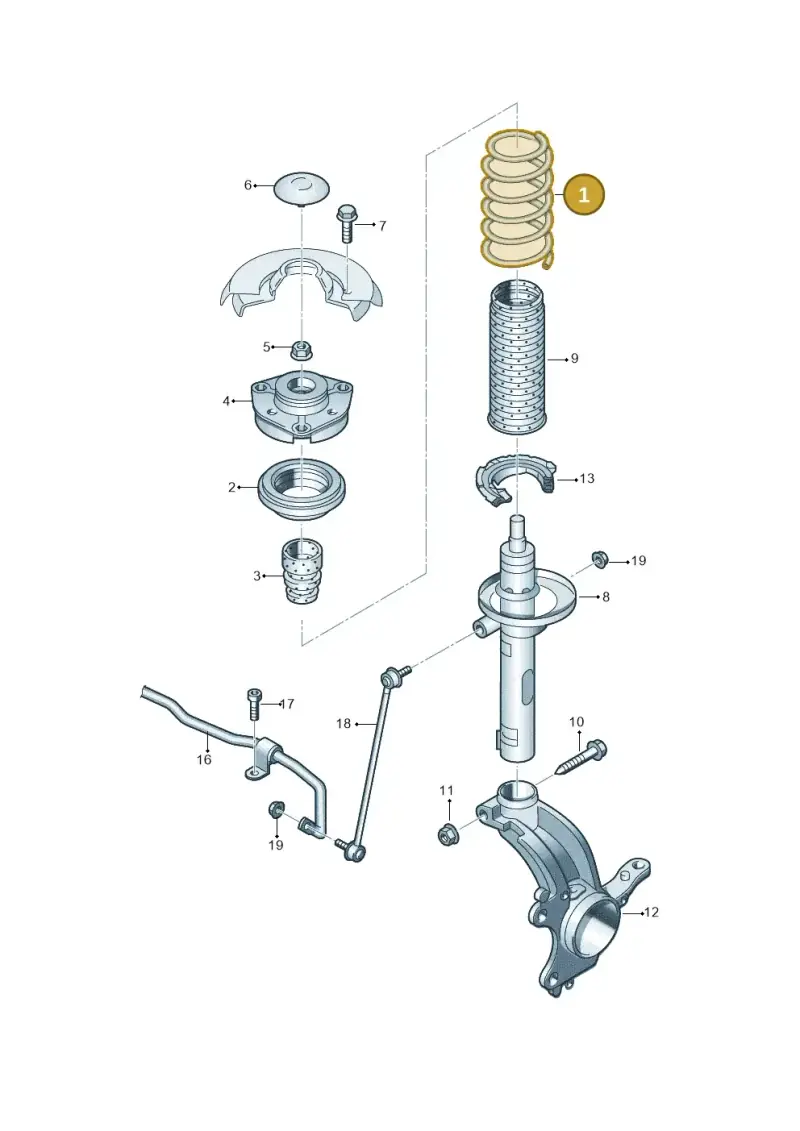 5Q0411105DP — Skoda Kodiaq (2018-2022) diagram 753411000, position 1