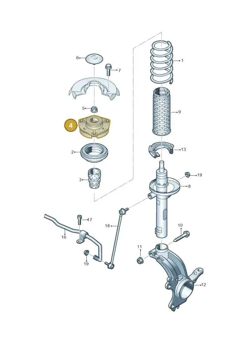 5Q0412331C — Skoda Fabia (2021-) diagram 753411000, position 4