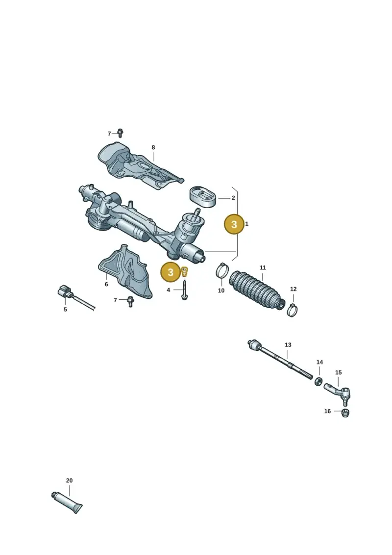 5Q0423121A — Skoda Kodiaq (2024-) diagram 2gk423050, position 3