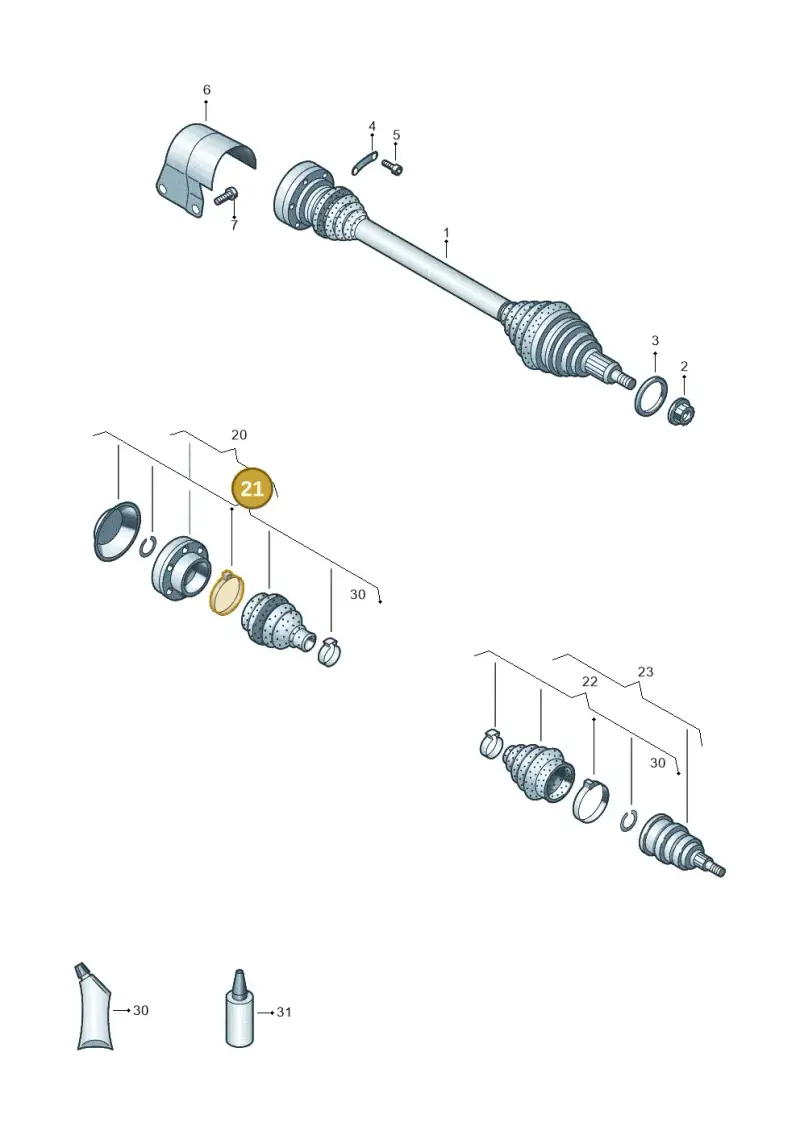 5Q0498201C — Skoda Kamiq (2019-) diagram 837407440, position 21