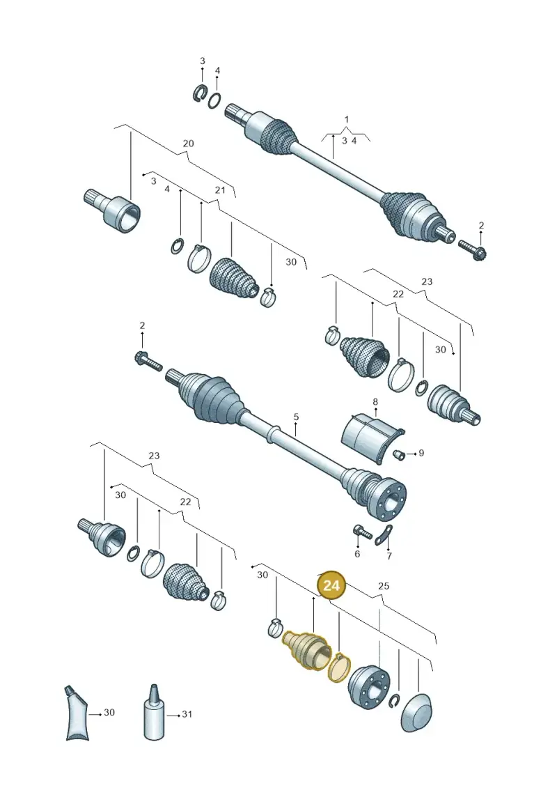 5Q0498201F — Skoda Kodiaq (2024-) diagram 827407350, position 24