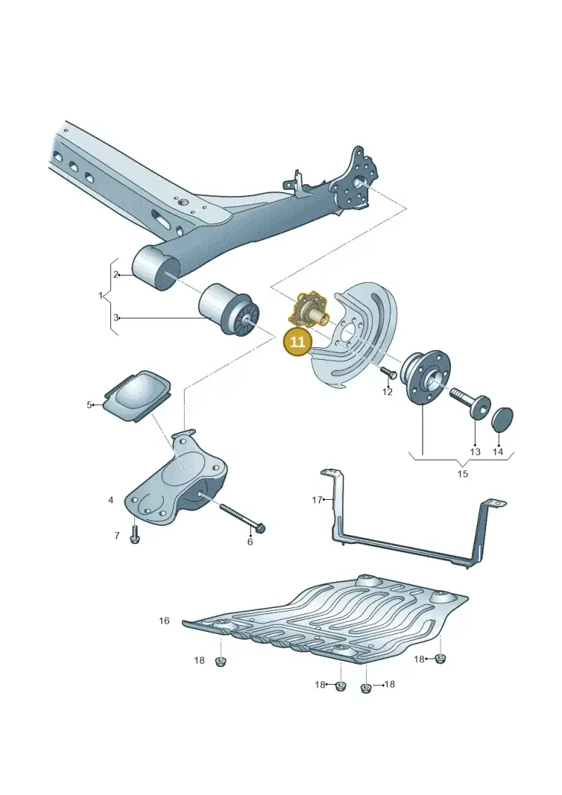 5Q0501117D — Skoda Octavia (2017-2020) diagram 805500020, position 11