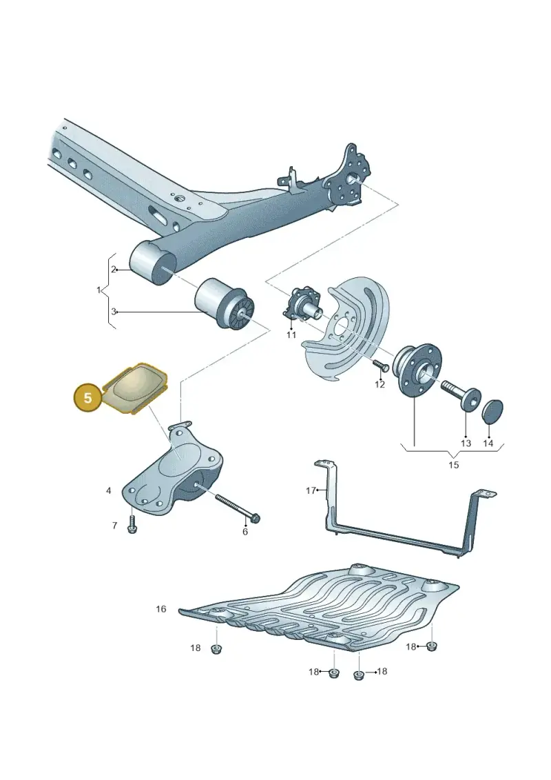 5Q0501476 — Skoda Octavia (2017-2020) diagram 805500020, position 5