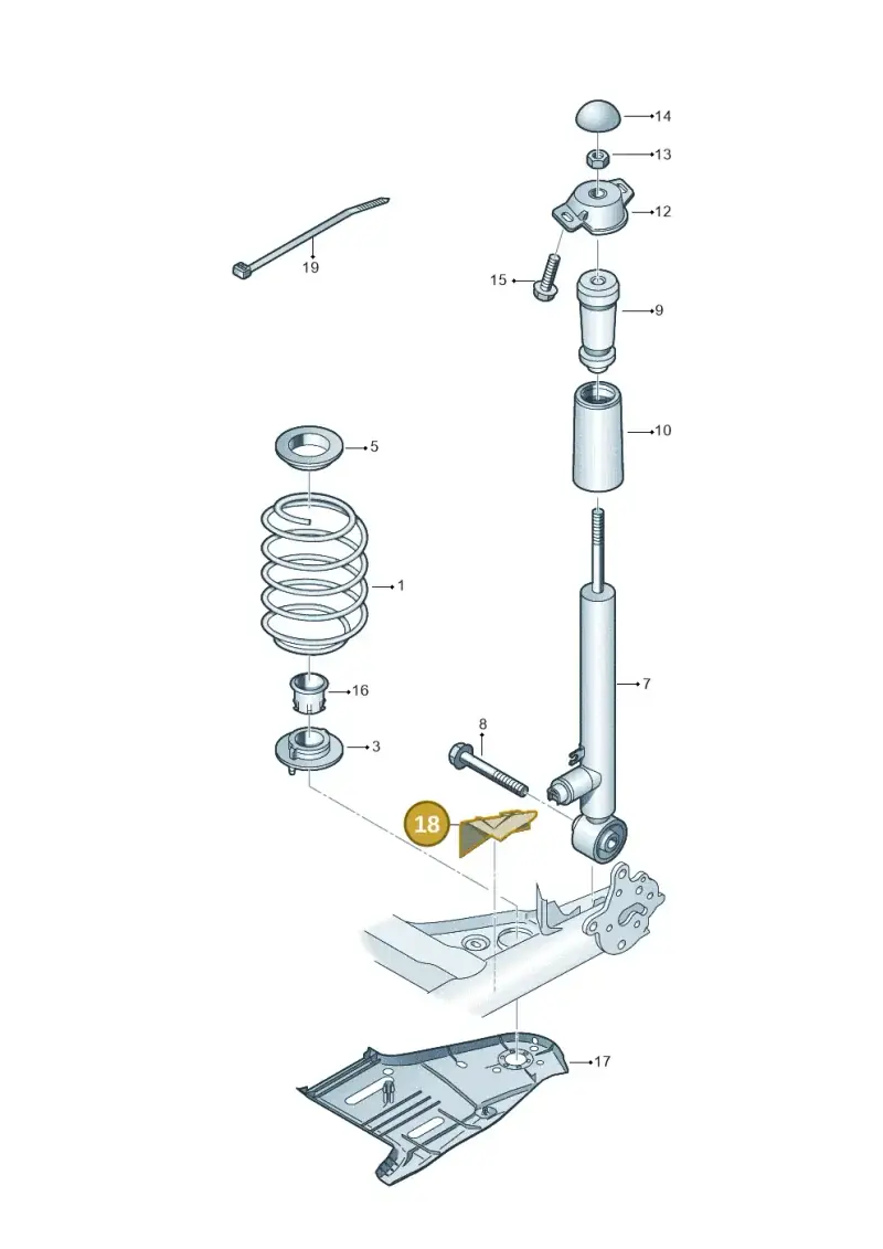 5Q0501562 — Skoda Octavia (2017-2020) diagram 805511000, position 18
