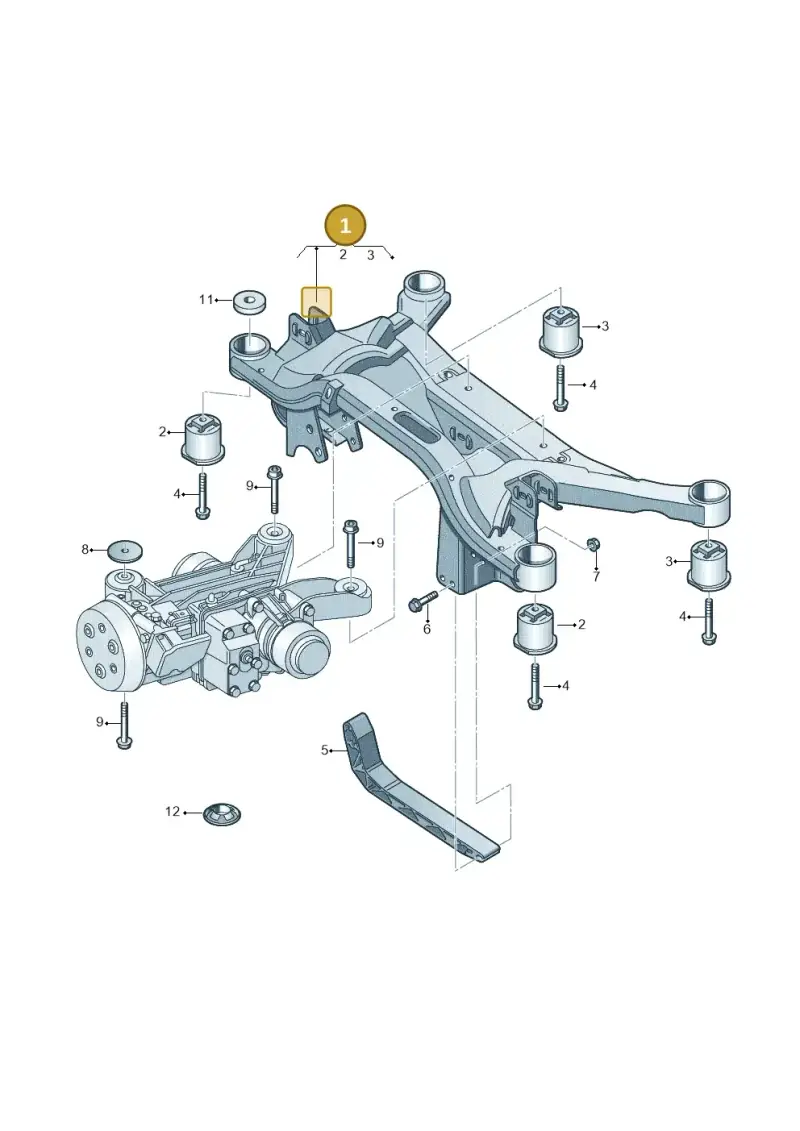 5Q0505235J — Skoda Octavia (2012-2017) diagram 460505050, position 1
