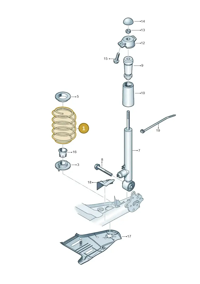 5Q0511121AE — Skoda Octavia (2019-2024) diagram 746511100, position 1