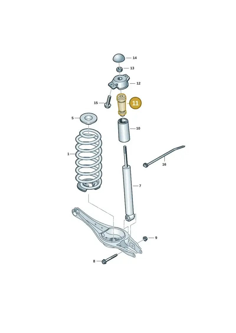 5Q0511357J — Skoda Superb Combi (2023-) diagram 3j0511010, position 11