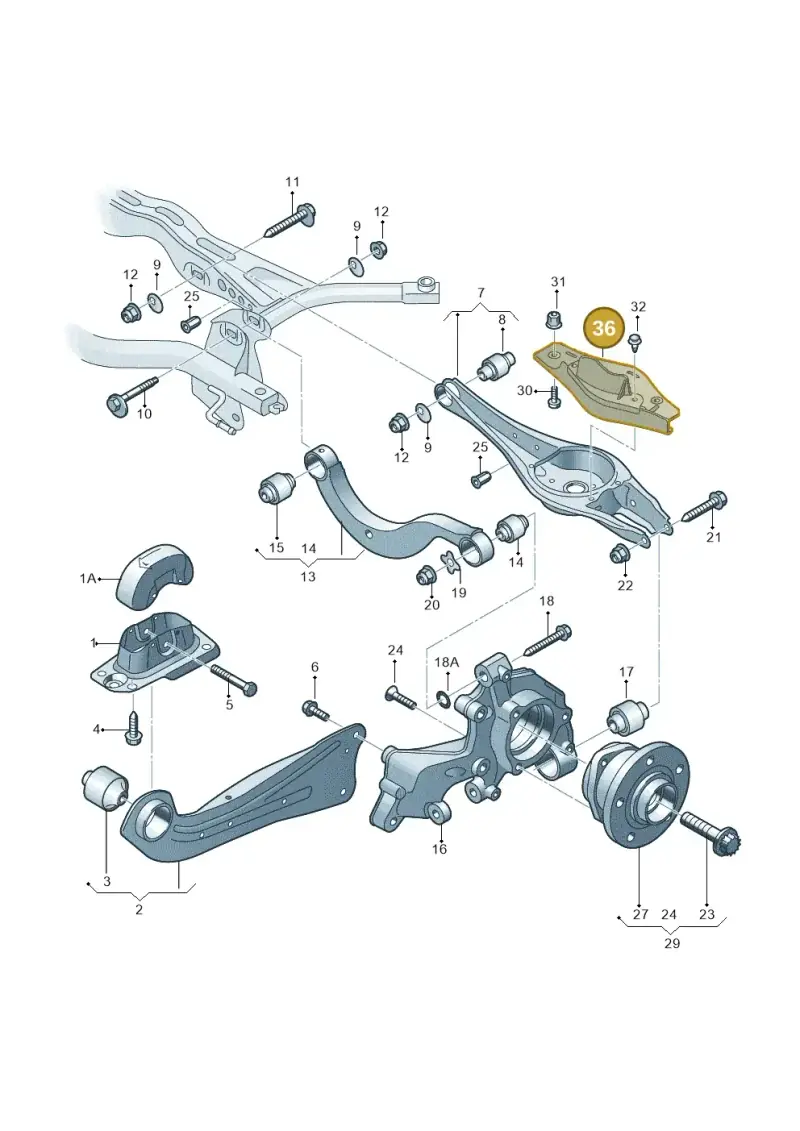 5Q0511534A — Skoda Octavia (2019-2024) diagram 745505300, position 36