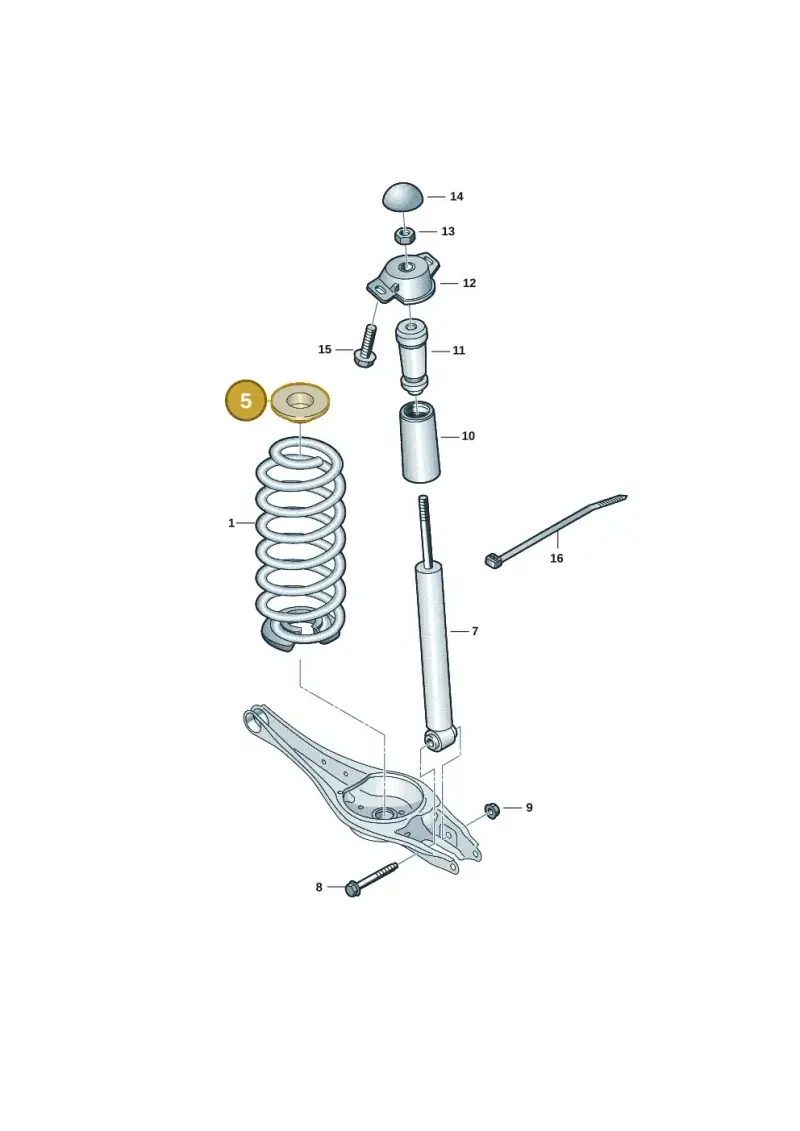 5Q0512149F — Skoda Superb Combi (2023-) diagram 3j0511010, position 5