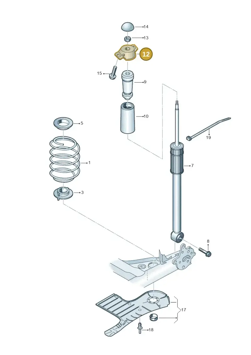 5Q0513353H — Skoda Fabia (2021-) diagram 837511000, position 12
