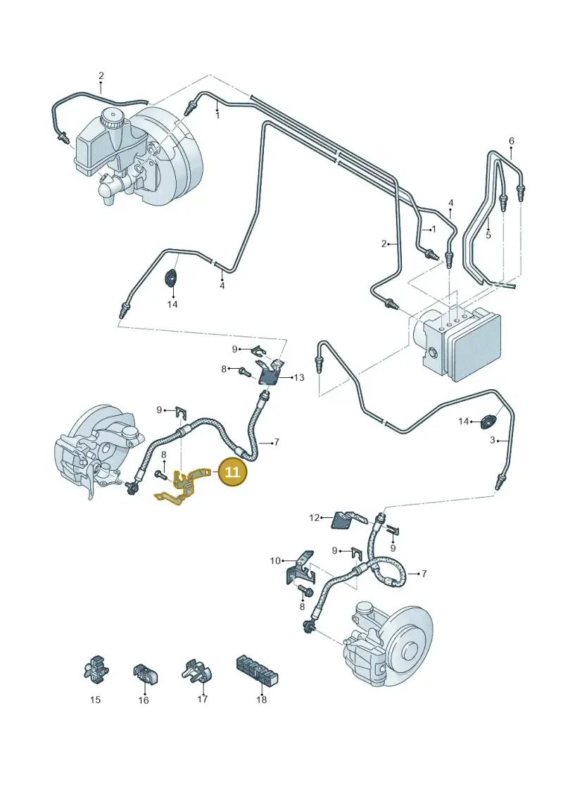 5Q0611842B — Skoda Kodiaq (2024-) diagram 793611220, position 11