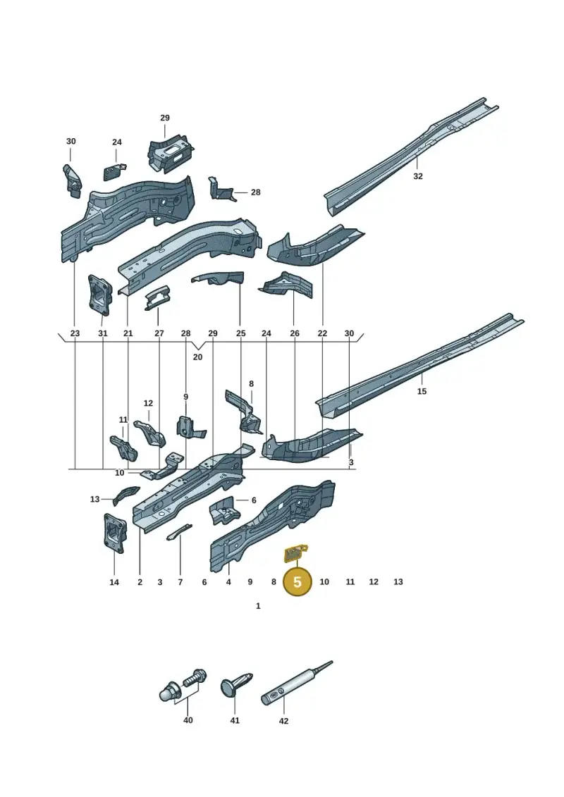 5Q0611845B — Skoda Kodiaq (2024-) diagram 57h803000, position 5