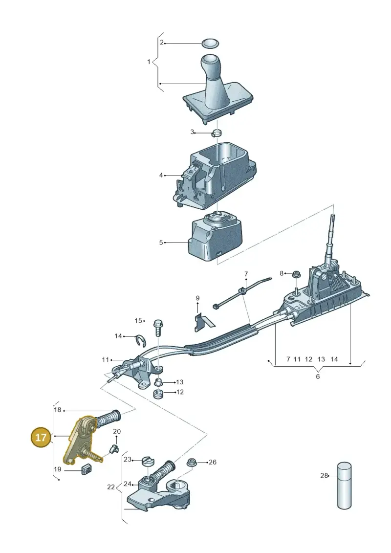 5Q0711202A — Skoda Kamiq (2019-) diagram 837711300, position 17
