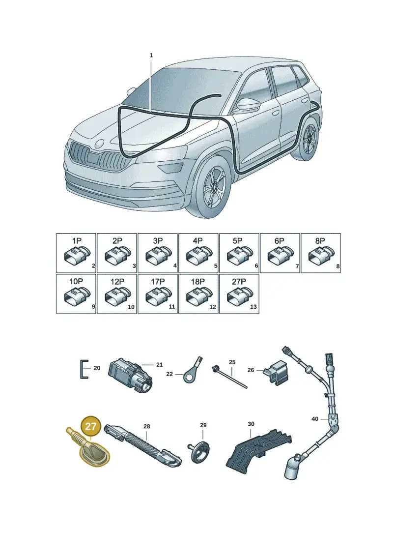 5Q0711487F — Skoda Kodiaq (2018-2022) diagram 804971084, position 27