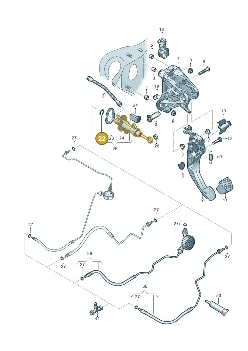 5Q0721095 — Skoda Kodiaq (2018-2022) diagram 434721025, position 22
