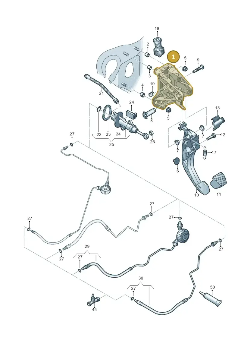 5Q0721373A — Skoda Kodiaq (2018-2022) diagram 434721025, position 1