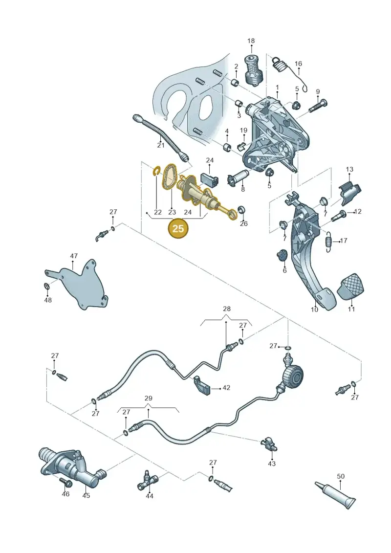 5Q0721388F — Skoda Octavia (2017-2020) diagram 805721026, position 25
