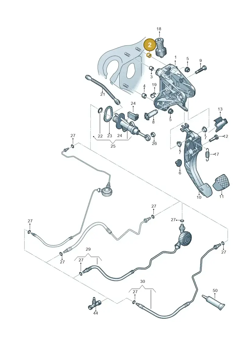 5Q0721393A — Skoda Kodiaq (2018-2022) diagram 434721025, position 2