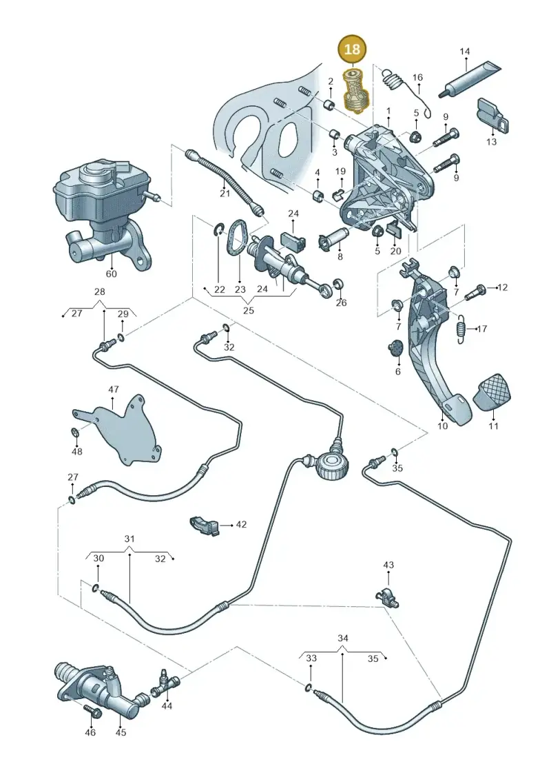 5Q0721403D — Skoda Karoq (2017-2022) diagram 745721300, position 18