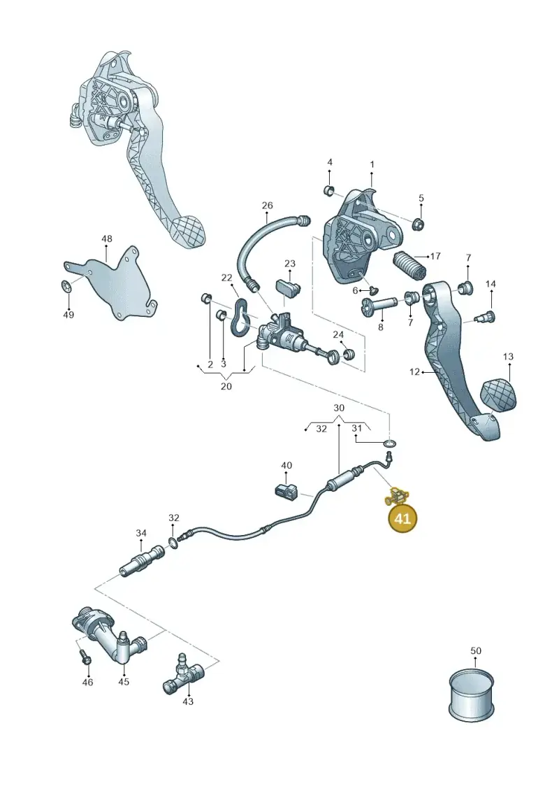 5Q0721491E — Skoda Fabia (2021-) diagram 837721250, position 41
