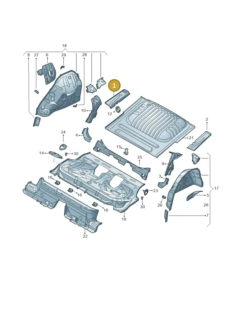 5Q0802092A — Skoda Octavia (2019-2024) diagram 585803060, position 1