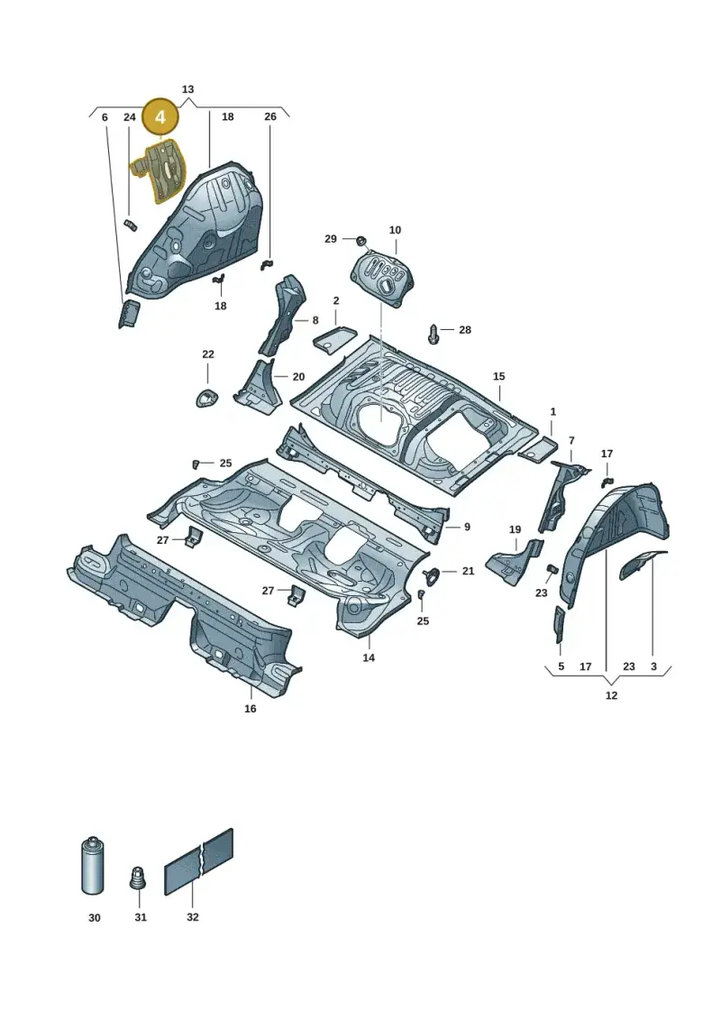 5Q0802192 — Skoda Octavia (2019-2024) diagram 585803055, position 4