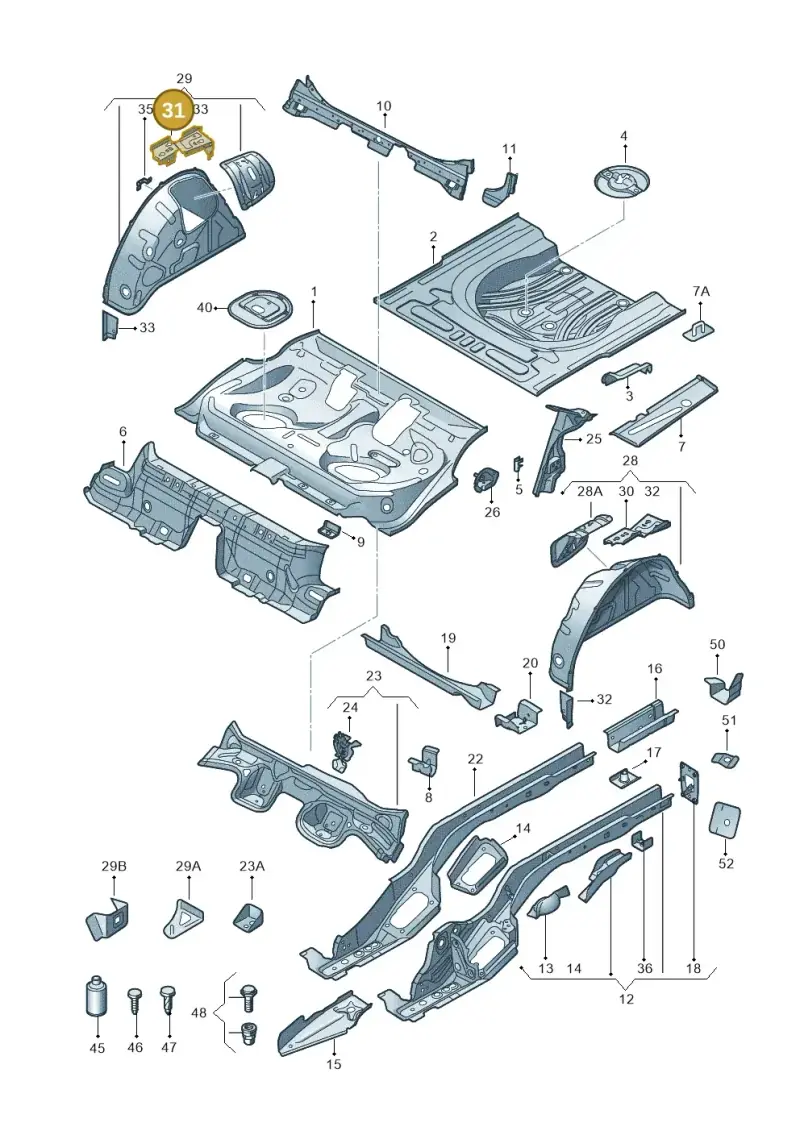 5Q0802192 — Skoda Octavia (2017-2020) diagram 805803010, position 31