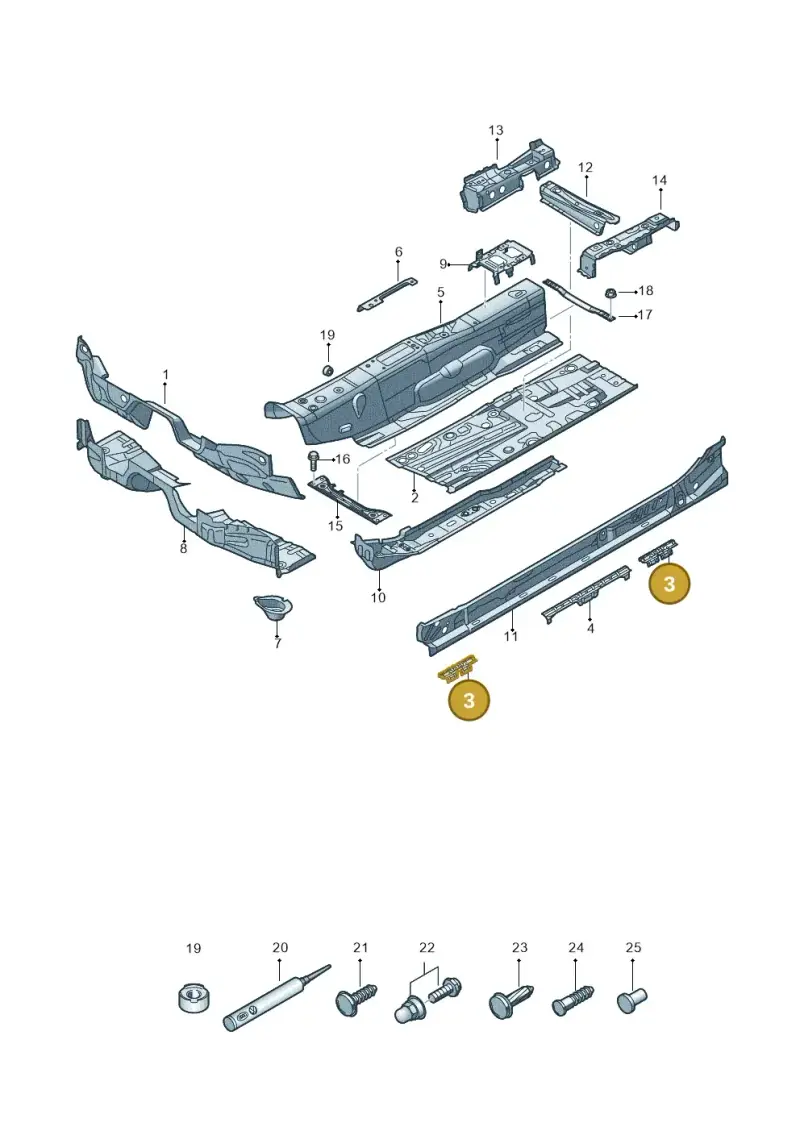 5Q0802307 — Skoda Octavia (2017-2020) diagram 805803005, position 3