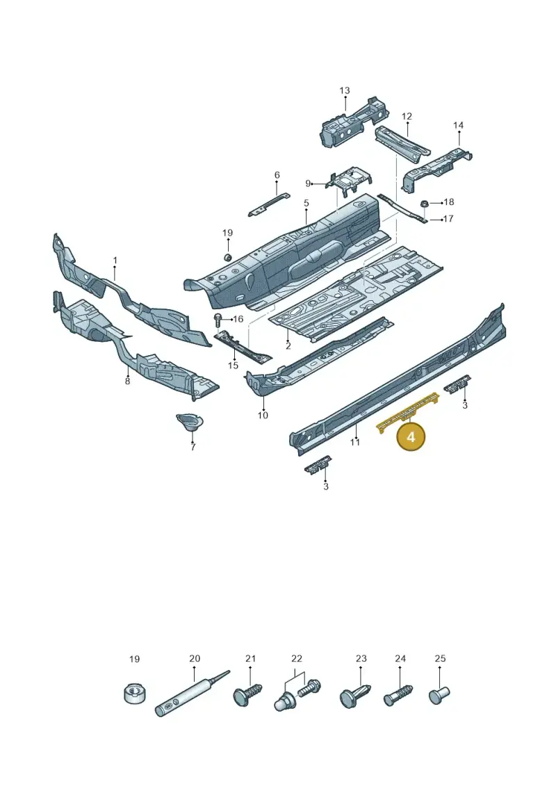 5Q0802308B — Skoda Octavia (2017-2020) diagram 805803005, position 4