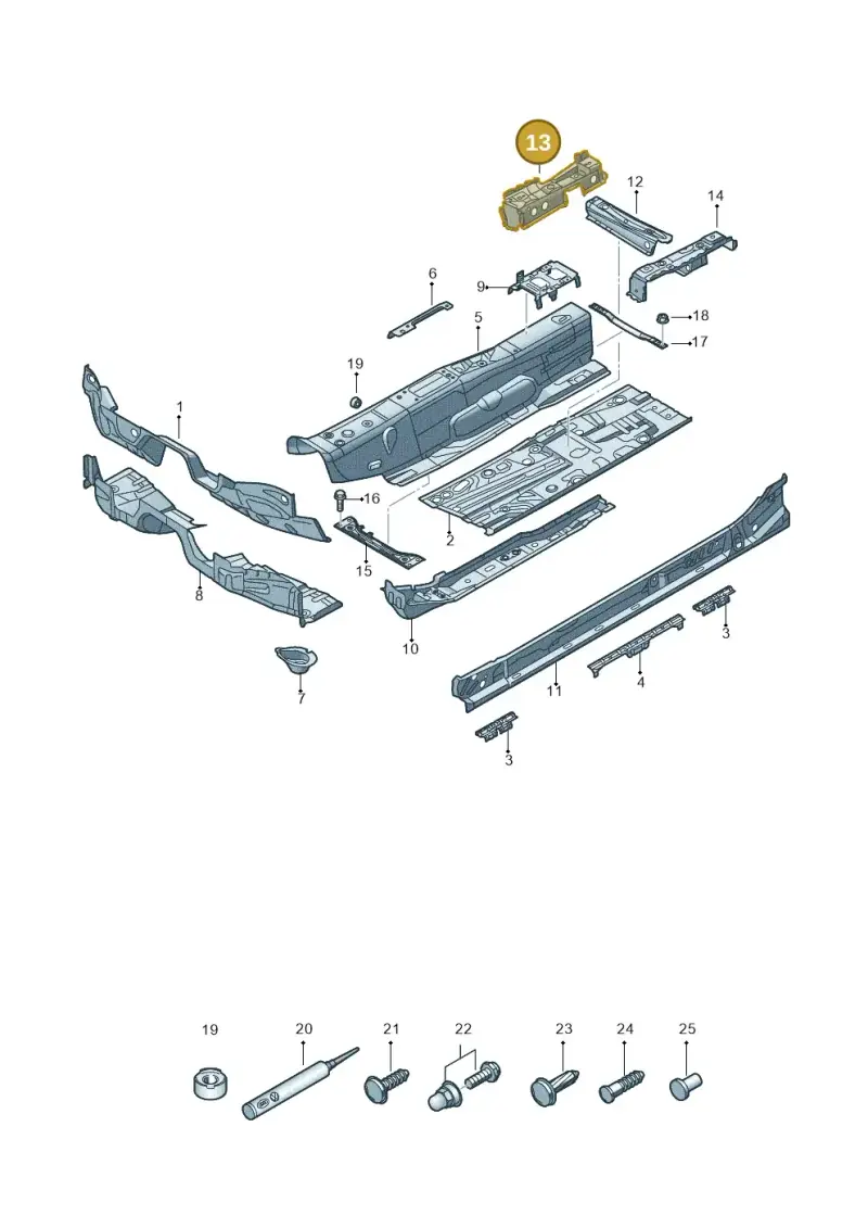 5Q0802381 — Skoda Octavia (2017-2020) diagram 805803005, position 13