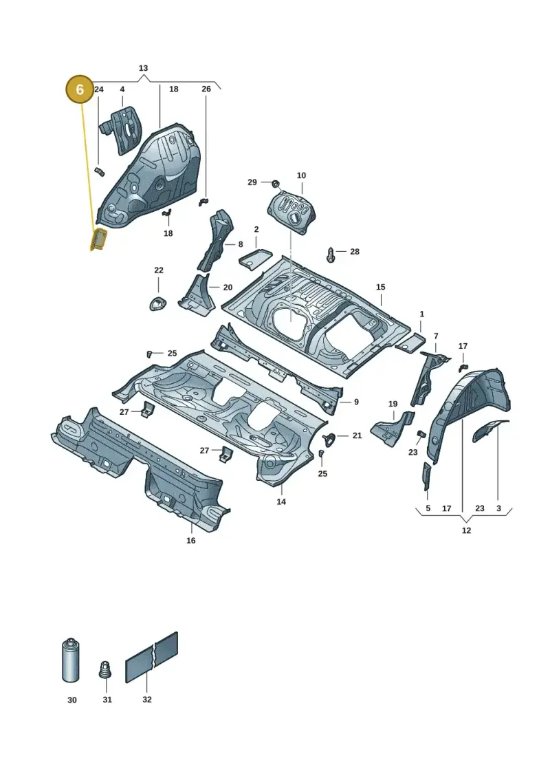 5Q0802398 — Skoda Octavia (2019-2024) diagram 585803055, position 6