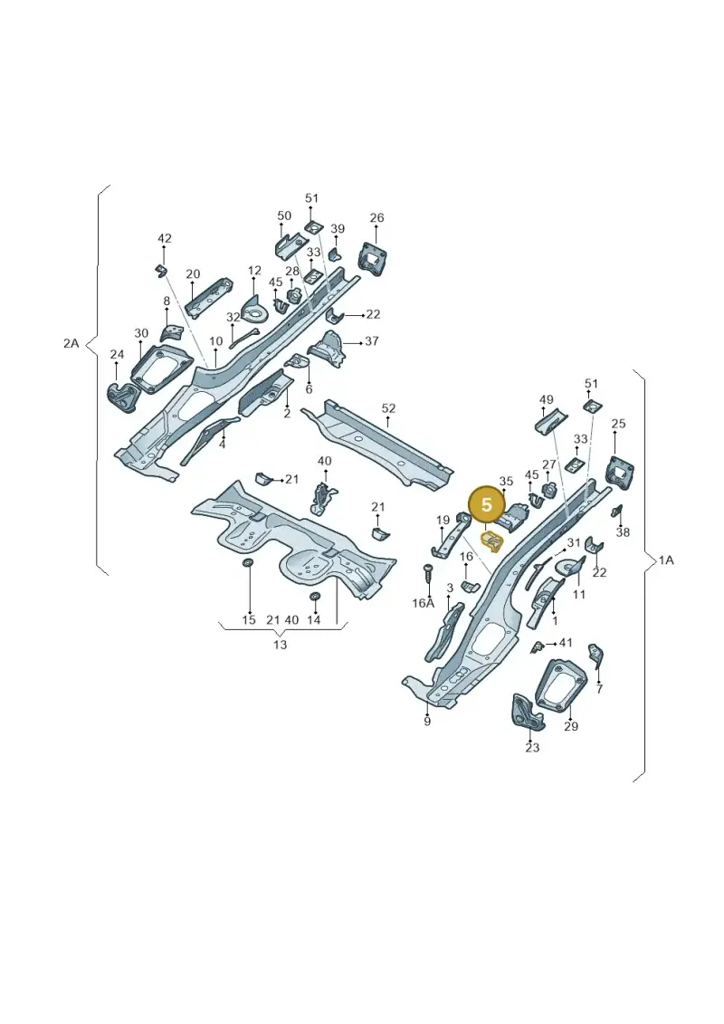 5Q0802571A — Skoda Octavia (2019-2024) diagram 585803010, position 5